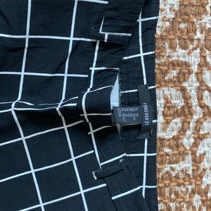 Checkered black pants